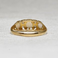 画像4: 18ct,オパール・ダイヤモンドリング Sold (4)