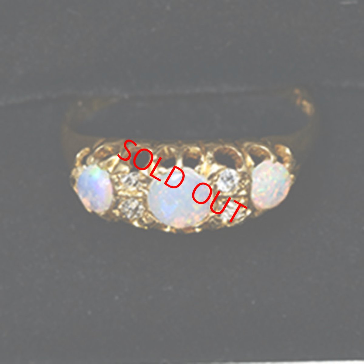 画像7: 18ct,オパール・ダイヤモンドリング Sold (7)