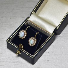 画像7: ゴールド・オパール・パールイヤリング (7)