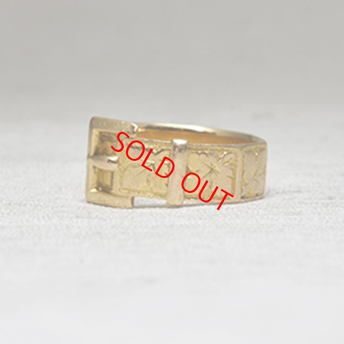 画像2: 18ct,バックルリング　 (2)