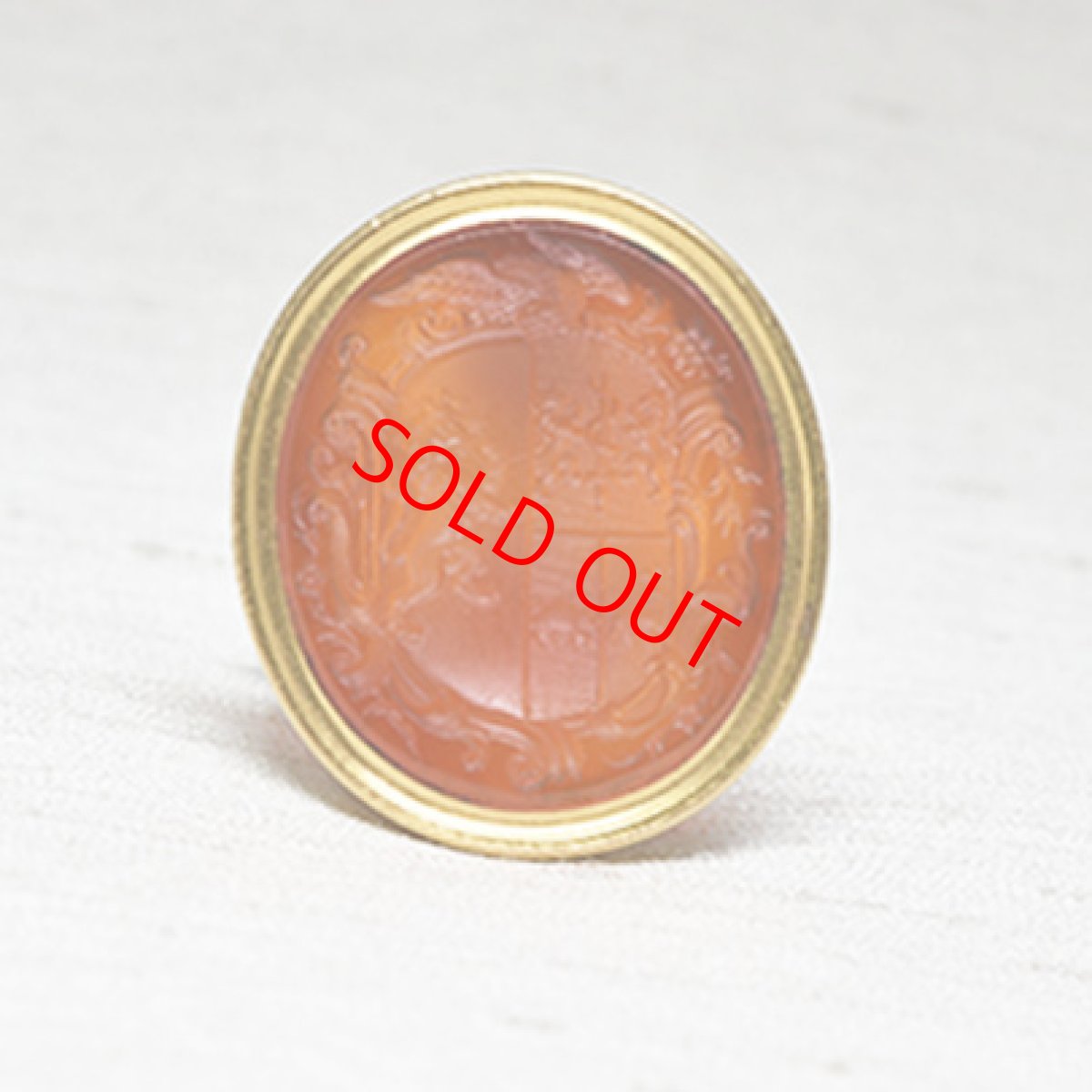 画像4: Sold ゴールドケース コーネリアンシール (4)