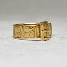 画像5: 18ct,バックルリング　 (5)