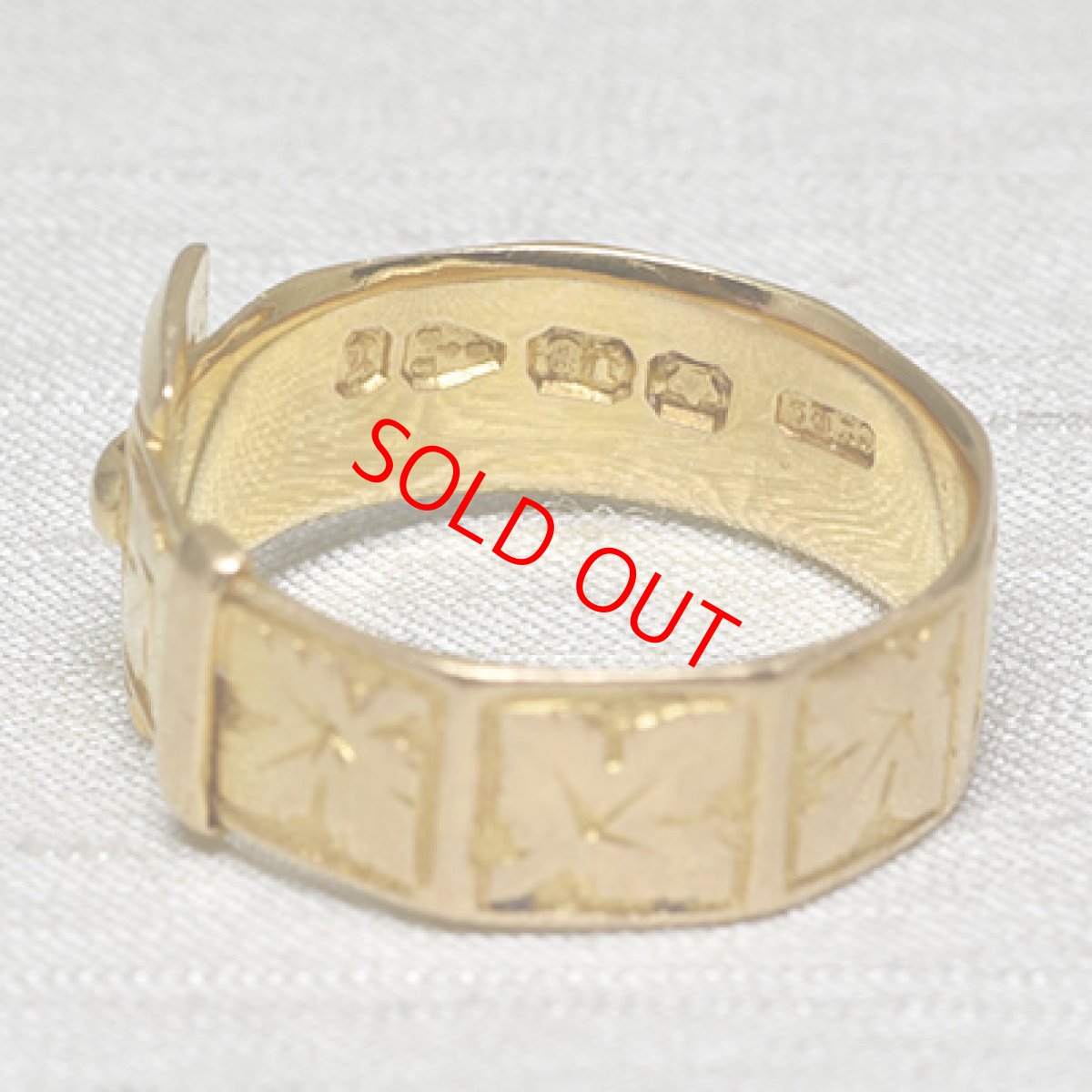 画像6: 18ct,バックルリング　 (6)