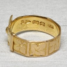 画像6: 18ct,バックルリング　 (6)