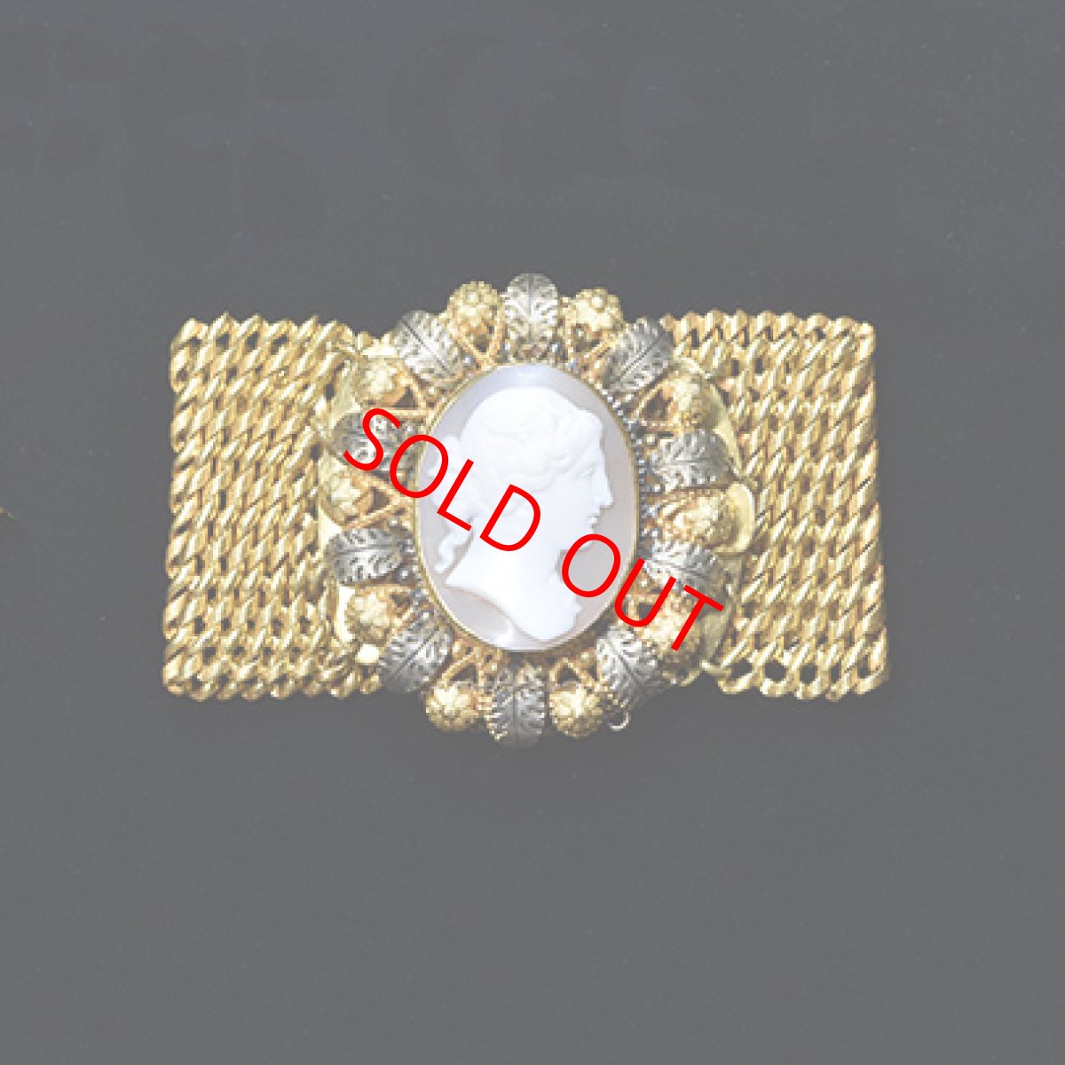 画像6: Sold ピンチベック シャルカメオブレスレット (6)