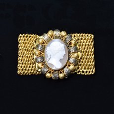 画像6: Sold ピンチベック シャルカメオブレスレット (6)
