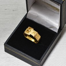 画像9: 18ct,バックルリング　 (9)