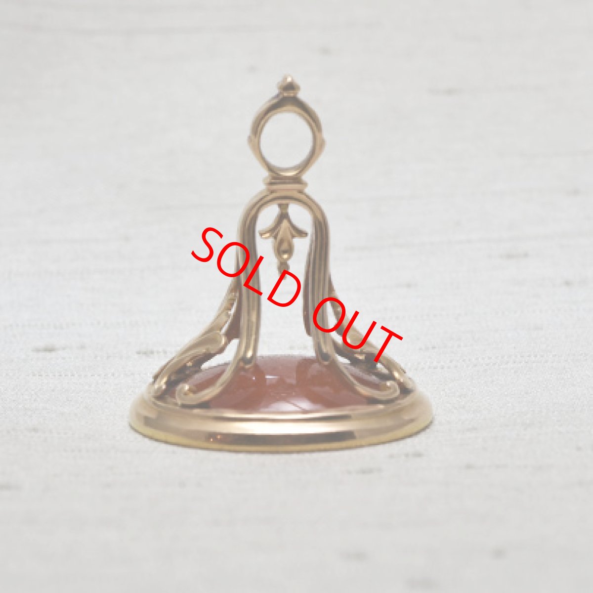 画像1: Sold ゴールドケース コーネリアンシール (1)