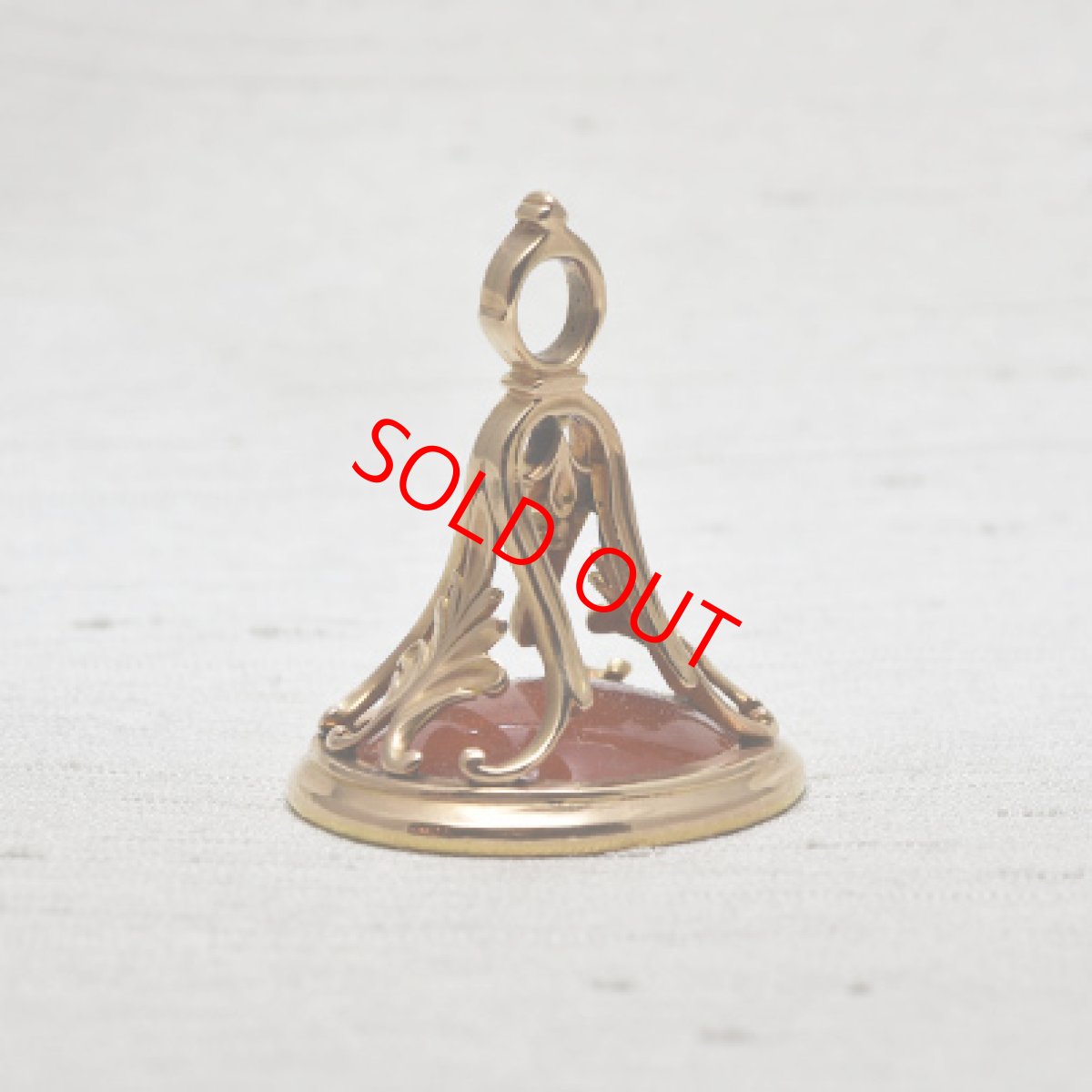 画像2: Sold ゴールドケース コーネリアンシール (2)