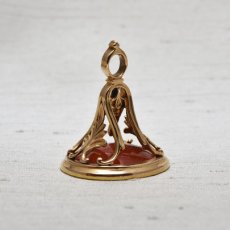 画像2: Sold ゴールドケース コーネリアンシール (2)