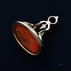 画像6: Sold ゴールドケース コーネリアンシール (6)