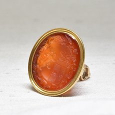 画像5: Sold ゴールドケース コーネリアンシール (5)