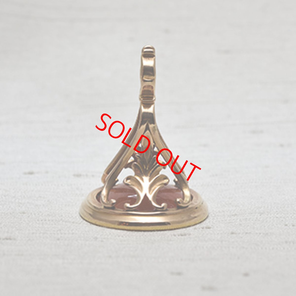 画像3: Sold ゴールドケース コーネリアンシール (3)