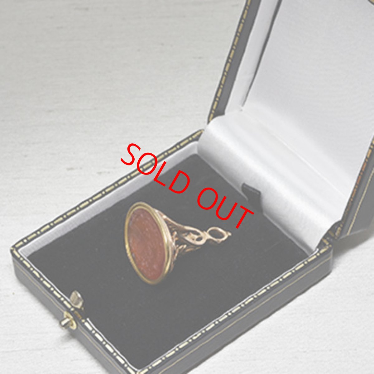 画像7: Sold ゴールドケース コーネリアンシール (7)