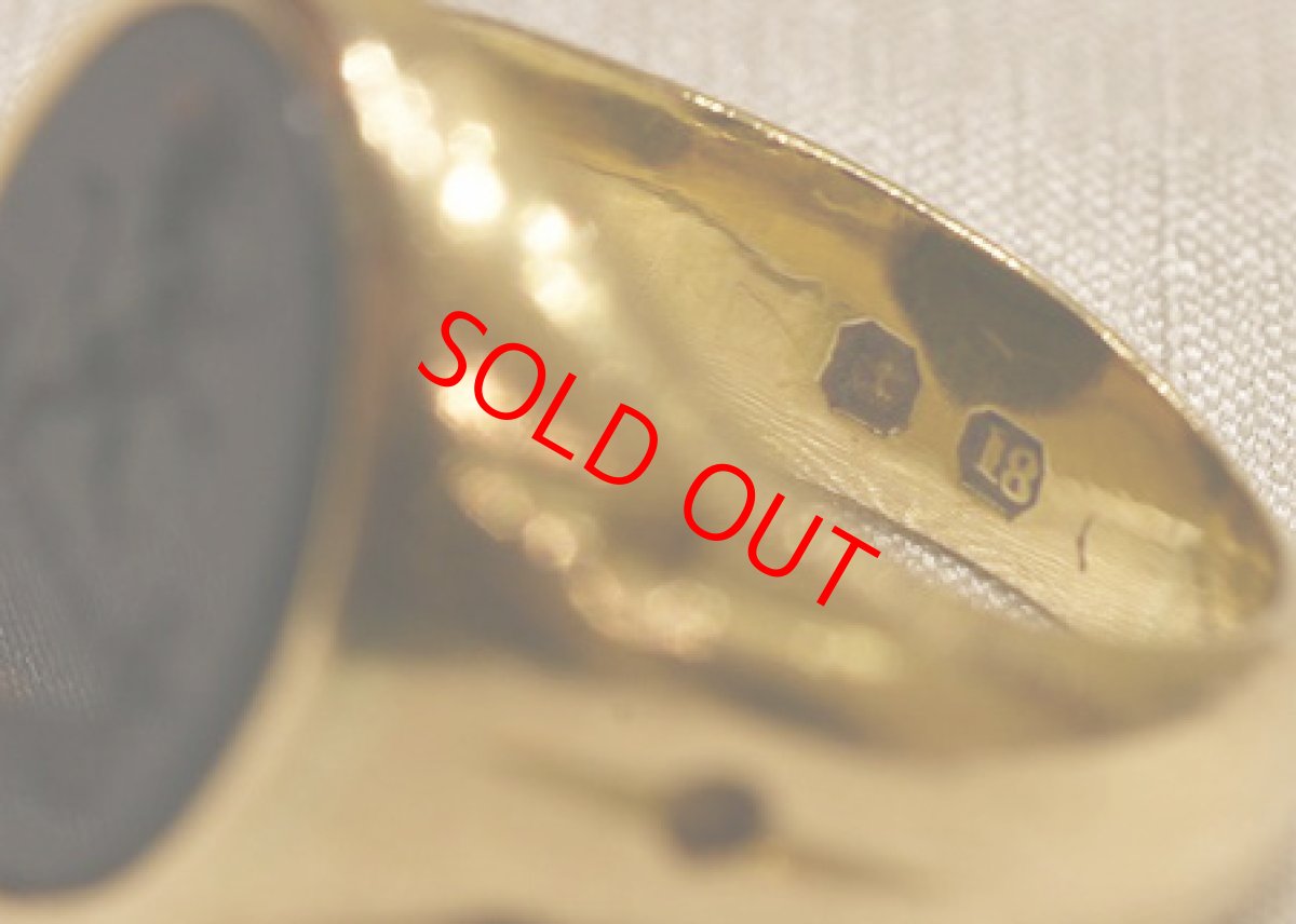 画像7: Sold 18ct.ブラッドストーンインタリオリング (7)