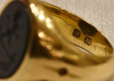 画像7: Sold 18ct.ブラッドストーンインタリオリング (7)