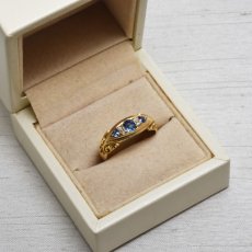 画像6: Slod 18ct.サファイアダイヤモンドリング (6)