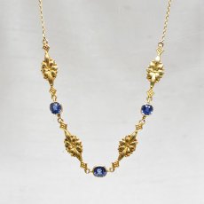 画像1: Sold 14ct.サファイアネックレス (1)