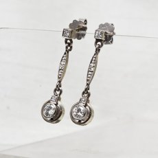 画像6: Sold 14ct.wg.ダイヤモンドイヤリング (6)