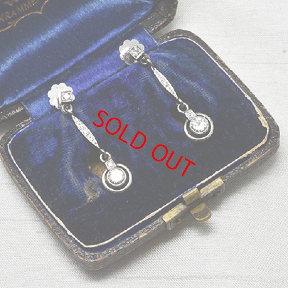 画像7: Sold 14ct.wg.ダイヤモンドイヤリング (7)