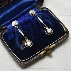 画像7: Sold 14ct.wg.ダイヤモンドイヤリング (7)