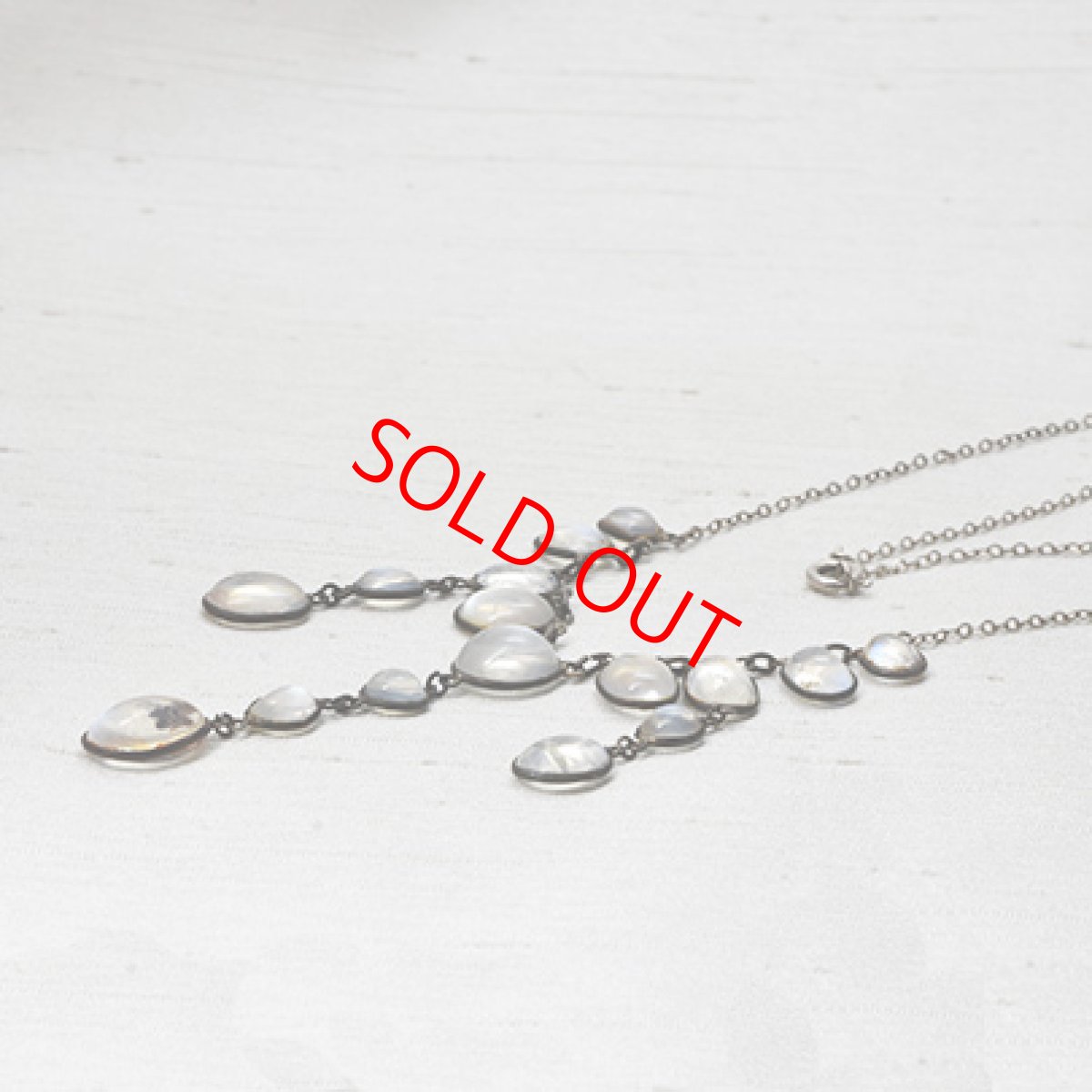 画像4: Sold シルバー・ムーンストーンネックレス (4)