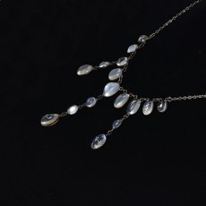 画像2: Sold シルバー・ムーンストーンネックレス (2)