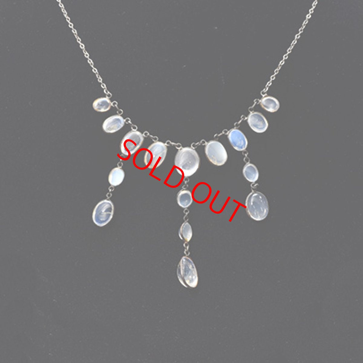 画像3: Sold シルバー・ムーンストーンネックレス (3)