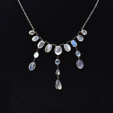 画像3: Sold シルバー・ムーンストーンネックレス (3)