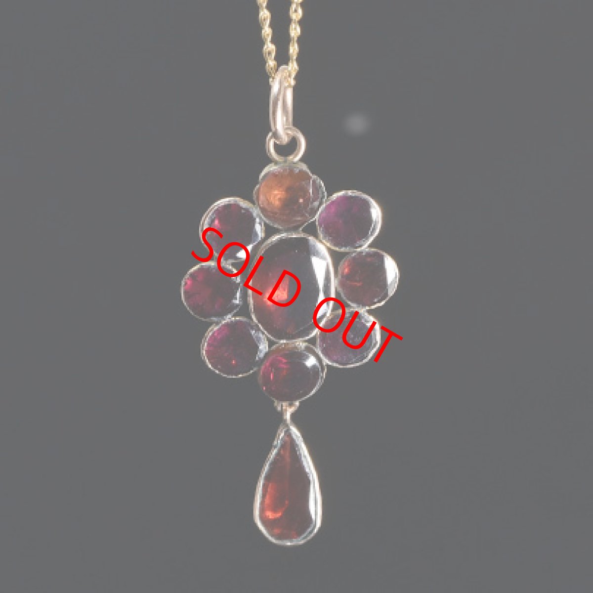 画像5: 9ct.ガーネットペンダント (5)