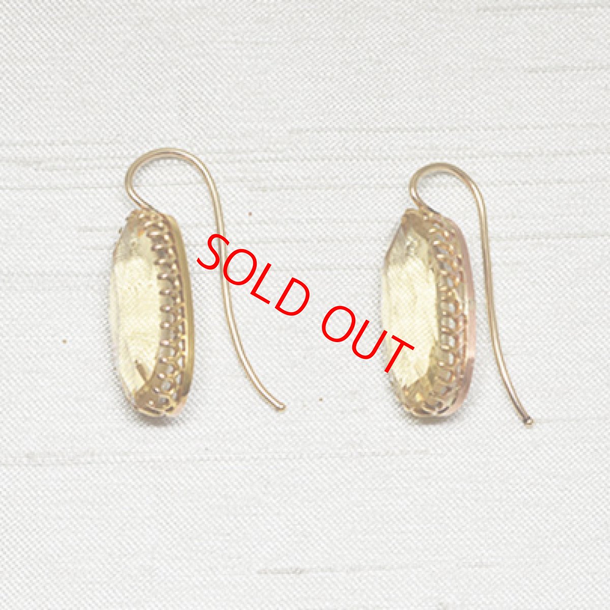 画像3: Sold ゴールド・シトリンイヤリング (3)