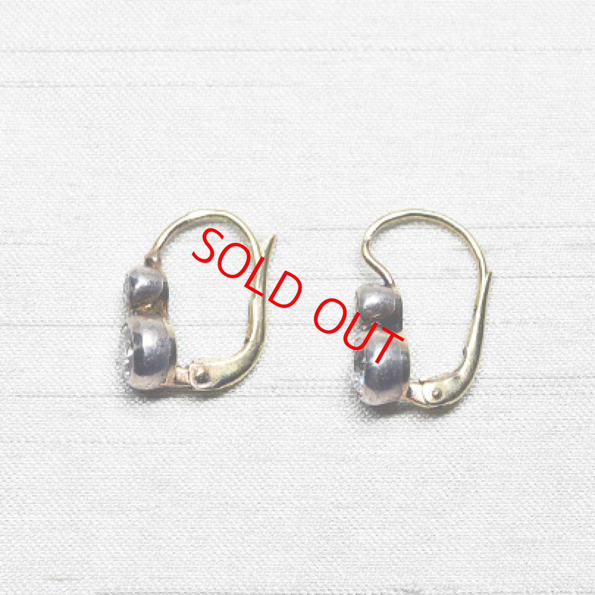 画像3: Sold １４14ct,シルバー・ダイヤモンドイヤリング (3)