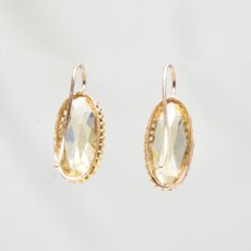 画像2: Sold ゴールド・シトリンイヤリング (2)