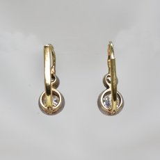 画像2: Sold １４14ct,シルバー・ダイヤモンドイヤリング (2)
