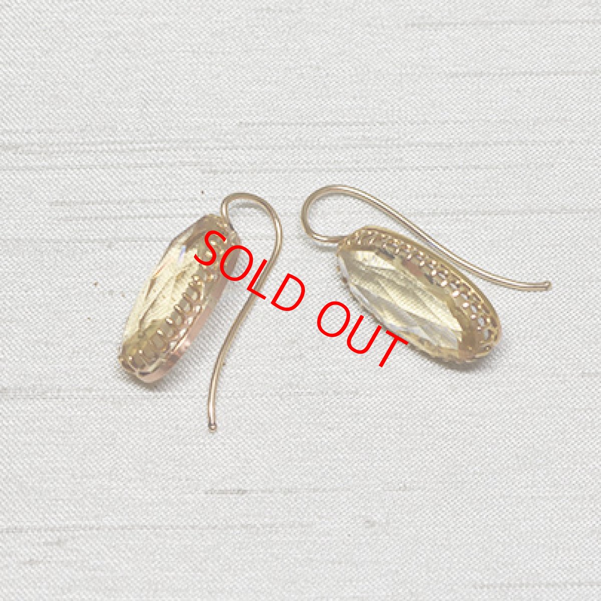 画像4: Sold ゴールド・シトリンイヤリング (4)