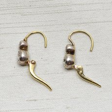 画像4: Sold １４14ct,シルバー・ダイヤモンドイヤリング (4)