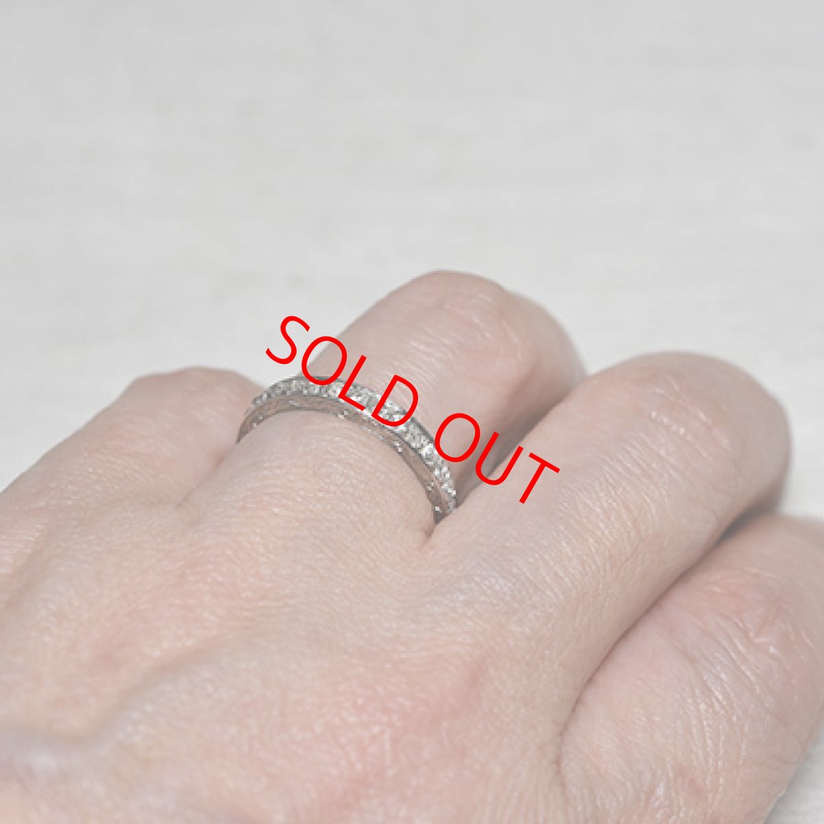 画像10: Sold（Pt）・ダイヤモンド・エタニティリング (10)
