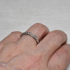 画像10: Sold（Pt）・ダイヤモンド・エタニティリング (10)