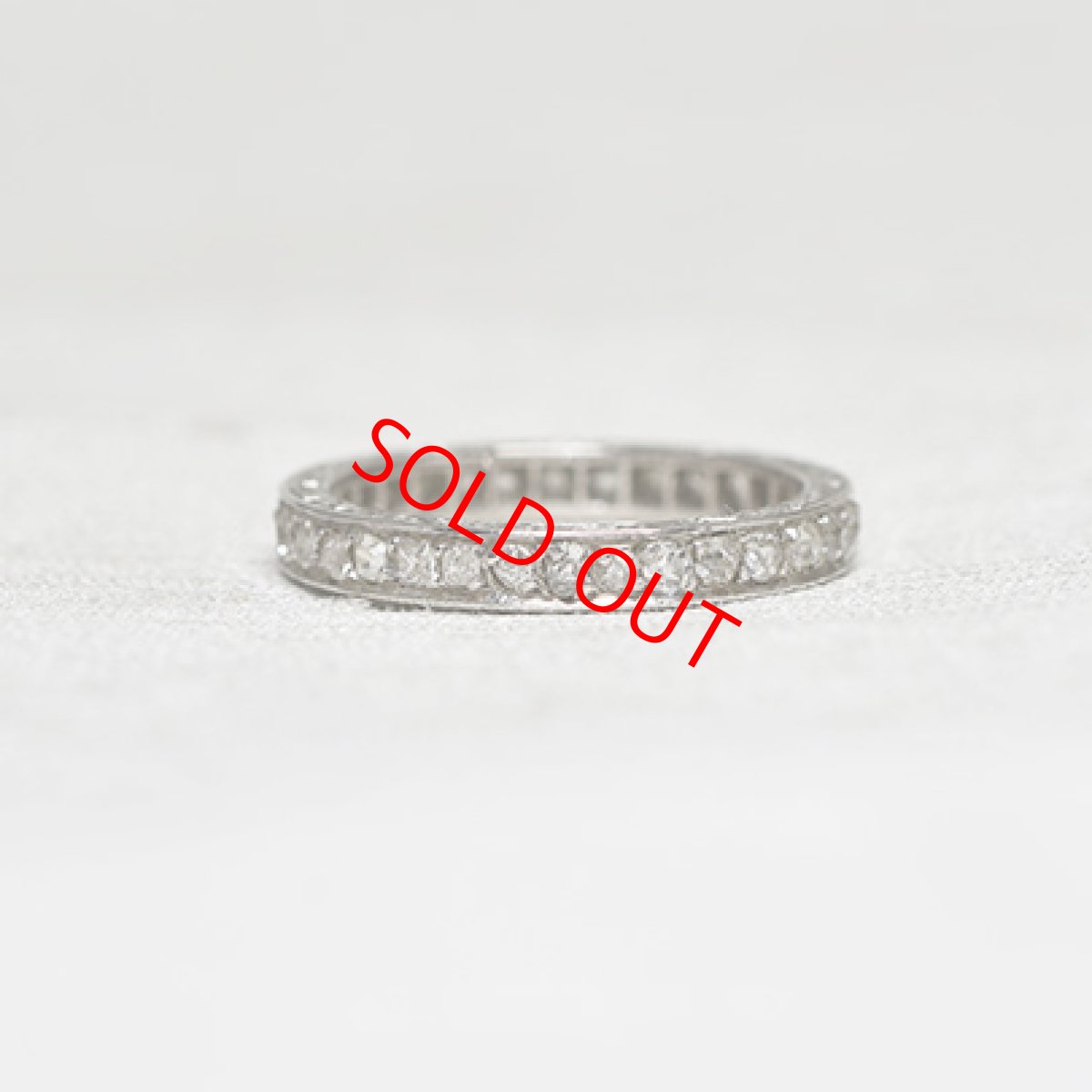 画像4: Sold（Pt）・ダイヤモンド・エタニティリング (4)