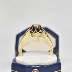 画像7: ゴールド・ダイヤモンドリング (7)