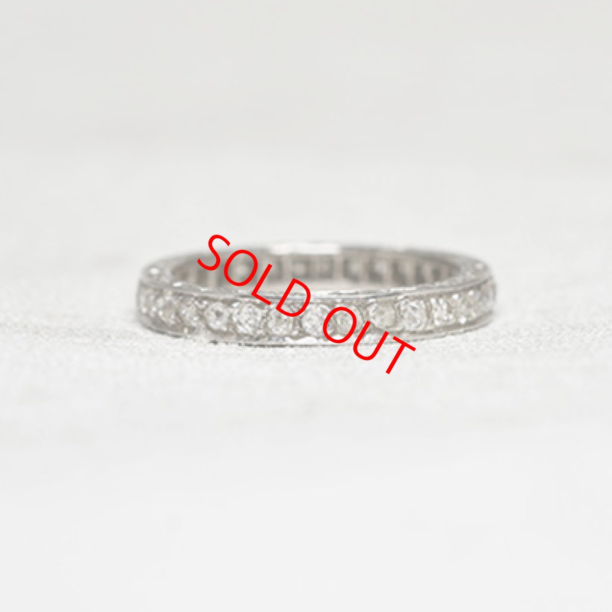 画像1: Sold（Pt）・ダイヤモンド・エタニティリング (1)