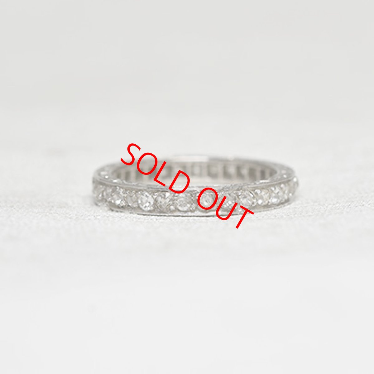 画像5: Sold（Pt）・ダイヤモンド・エタニティリング (5)