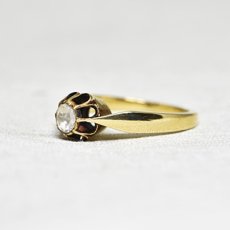 画像2: ゴールド・ダイヤモンドリング (2)