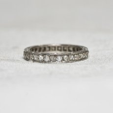 画像2: Sold（Pt）・ダイヤモンド・エタニティリング (2)