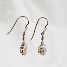 画像2: Sold 17ct(sv).ダイヤモンドイヤリング (2)