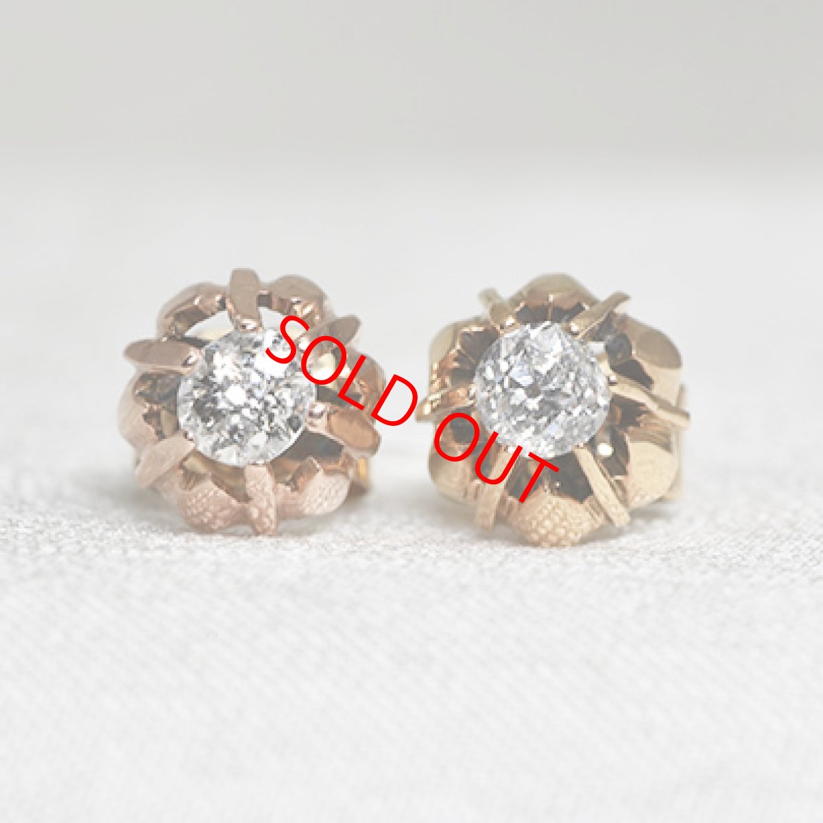 画像1: Sold G.ダイヤモンドイヤリング (1)