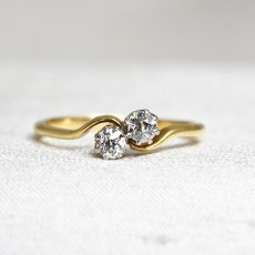 画像1: Sold 18ct.ダイヤモンドリング (1)