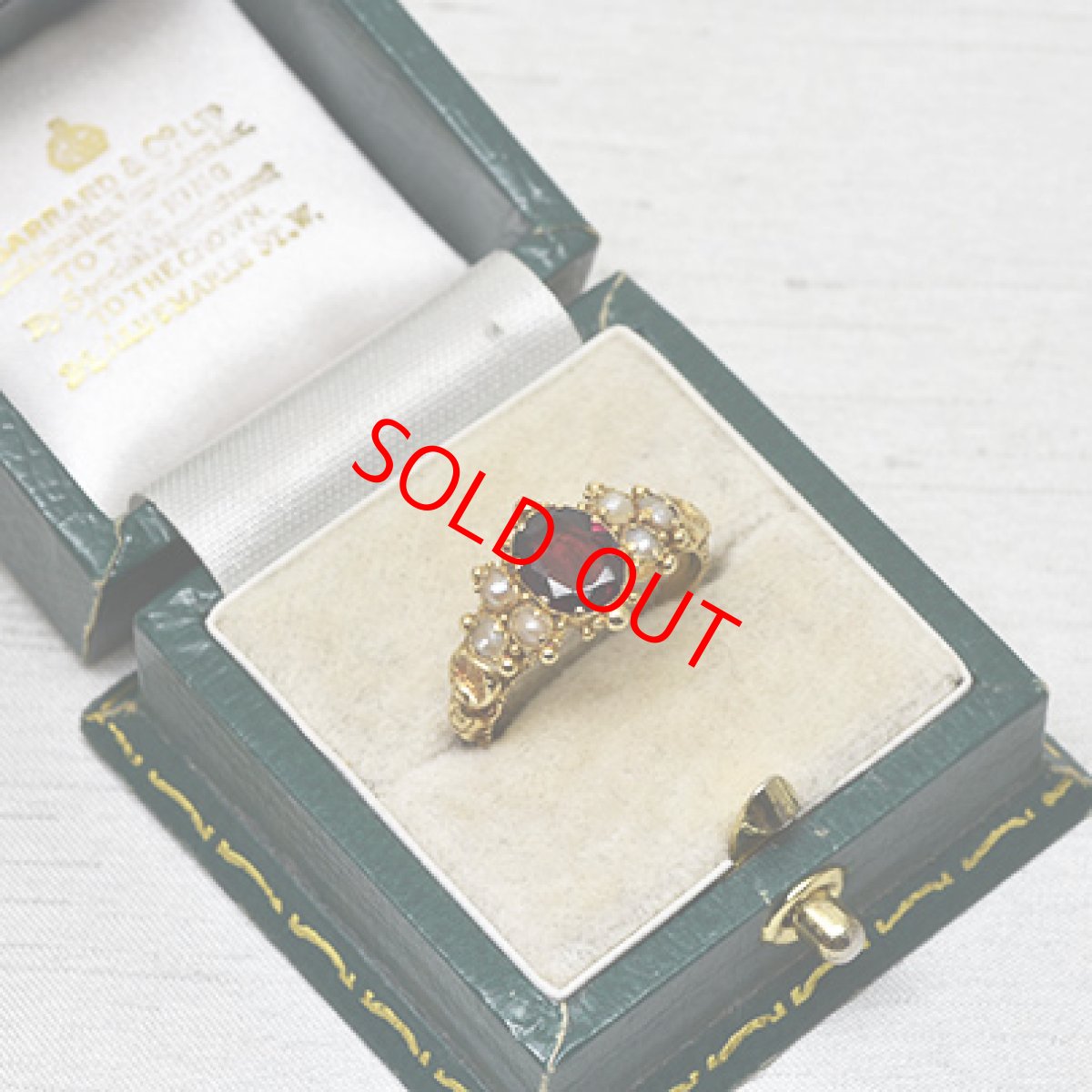 画像6: Sold G.ガーネット パールリング (6)