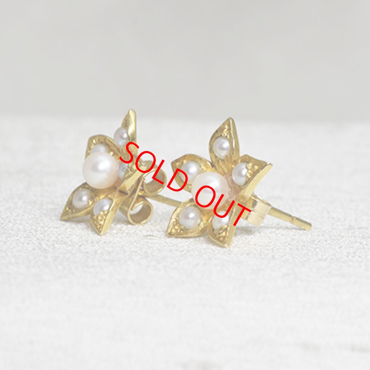 画像2: Sold 9ct.パールイヤリング (2)