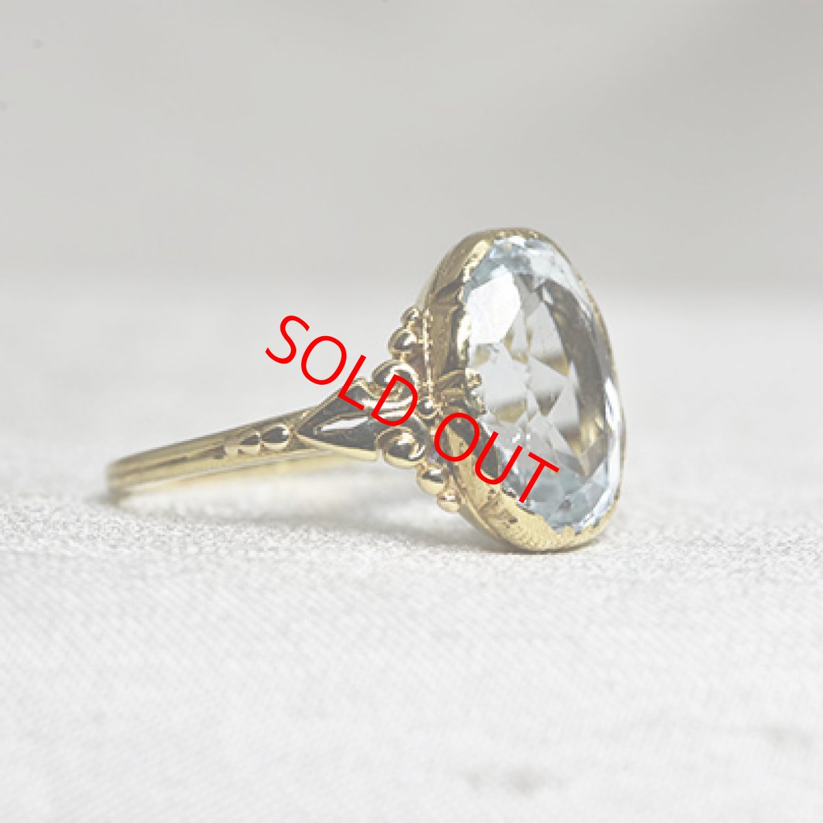 画像2: Sold 8ct.アクアマリンリング (2)
